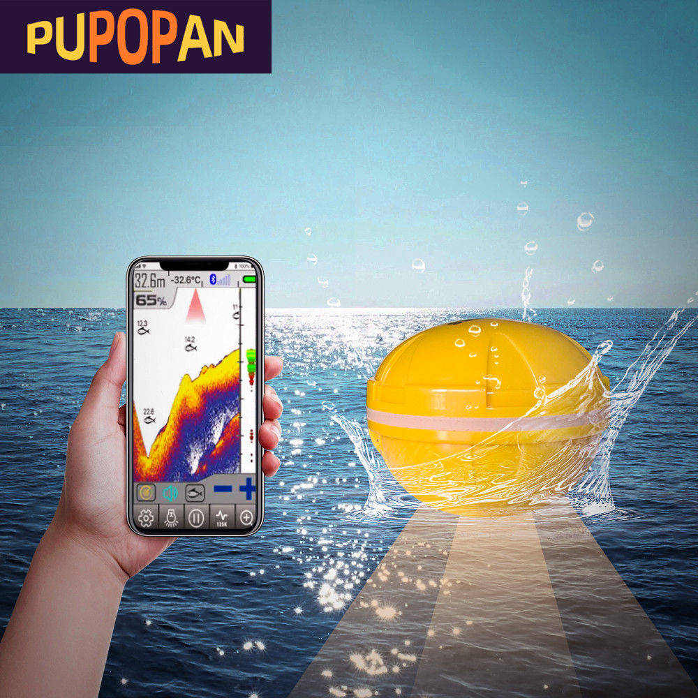 Fish Finder Gps - Pupopan 100m novo telefone inteligente localizador