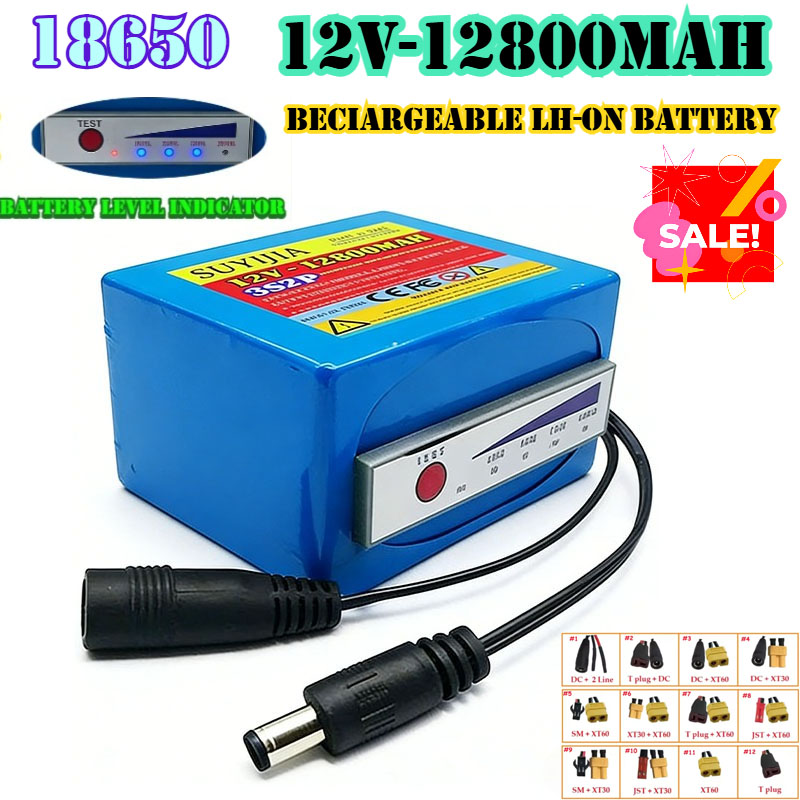 Fish Finder Portable - Bateria de Lítio 18650 3s2p 12v