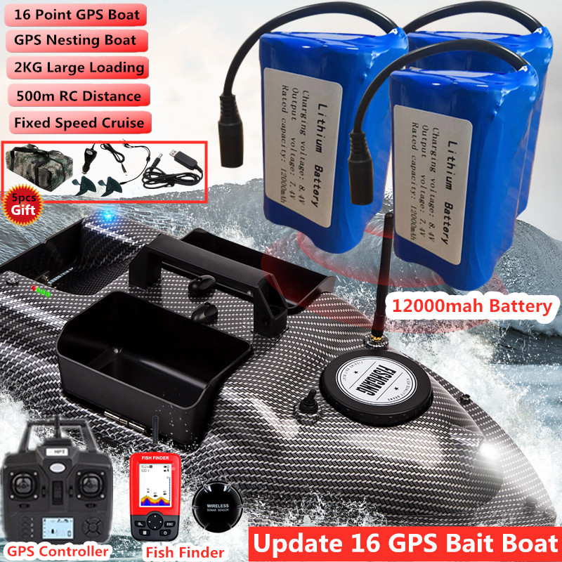 Fish Finder Gps - Posição dupla RC Isca de pesca,