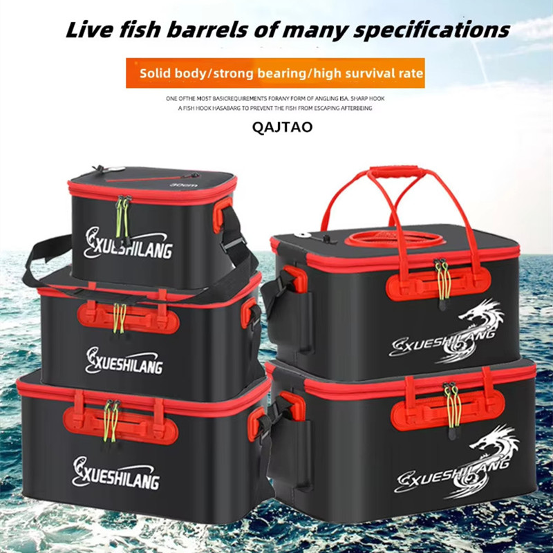 Fish Finder Case - Balde de pesca dobrável espessamento balde