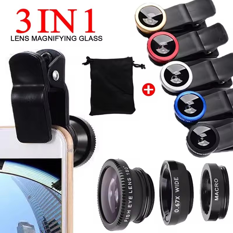 Fishing Camera - Lente Fisheye 3 em 1 para