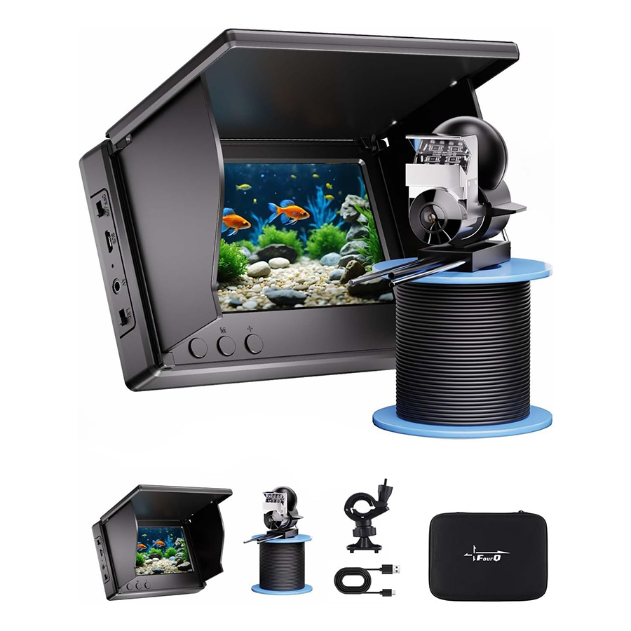 Fishing Depth Finder - FOURQ Localizador de Peixes Portátil 1080P