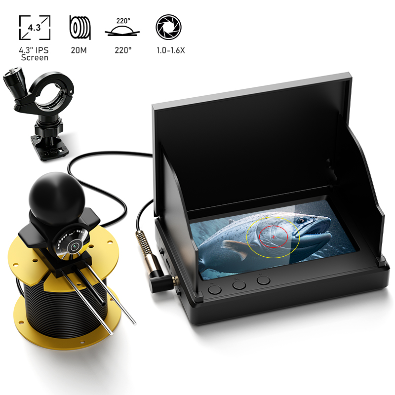 Fishing Depth Finder - Câmera de pesca com visão noturna,