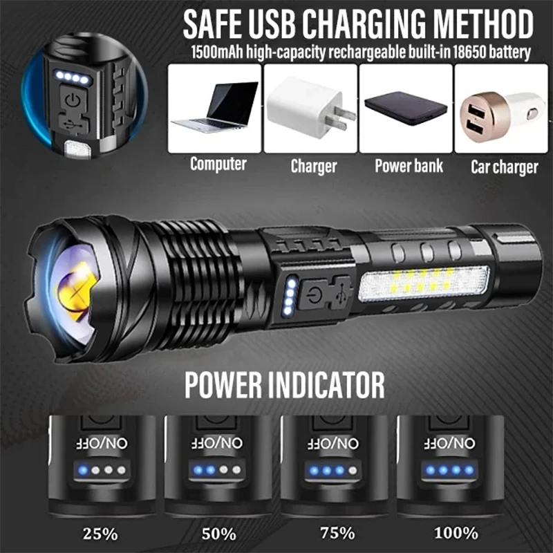 Poderosa lanterna led recarreg - Fishing Light avaliação e preço