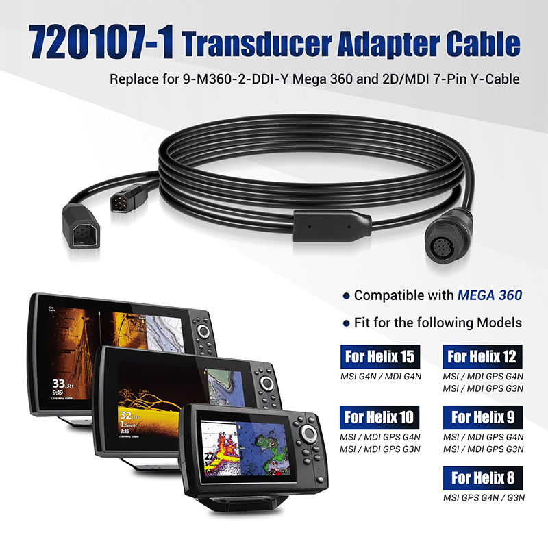Cabo Adaptador de Transdutor 7 - Fish Finder Transducer avaliação e preço