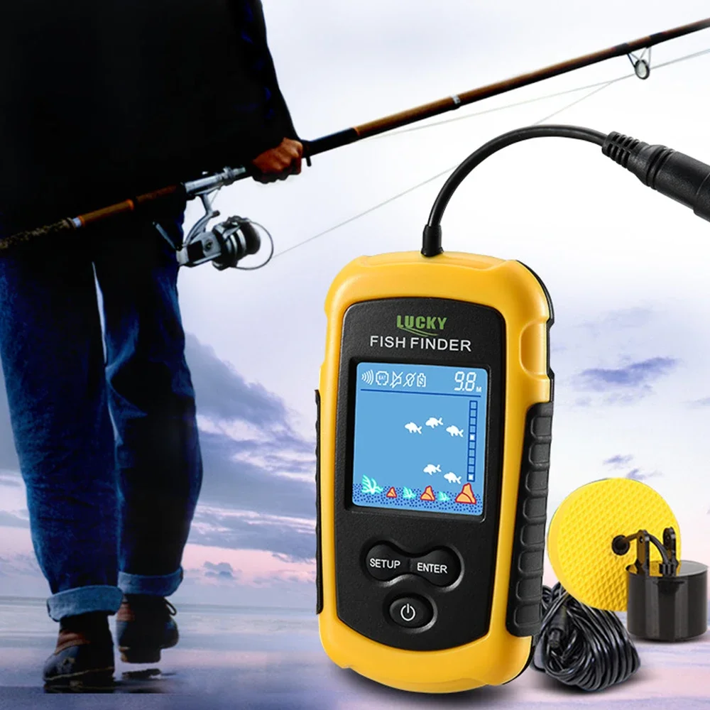 Lucky lcd tela colorida portát - Fish Finder Cable avaliação e preço