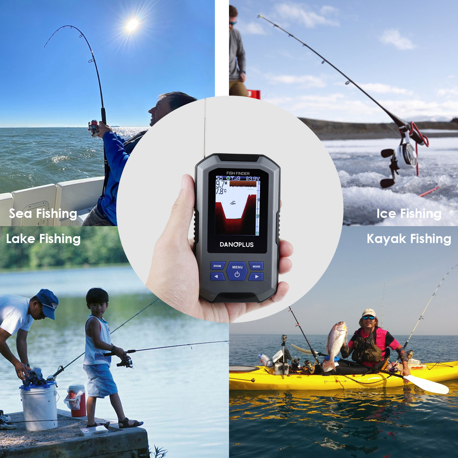 Sensor sonar sem fio para loca - Fish Finder avaliação e preço