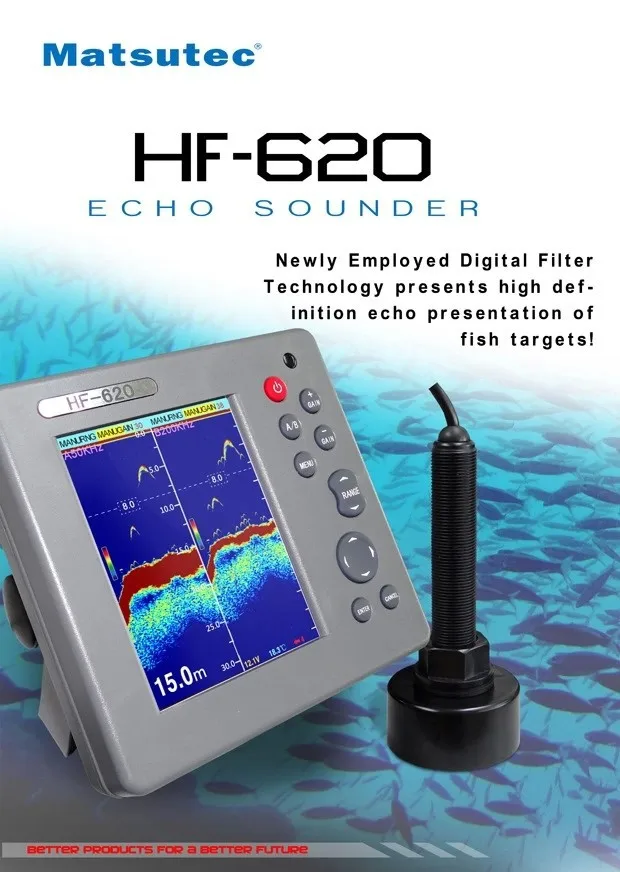 Matsutec HF-620 MARINE COLOR E - Fish Finder Charger avaliação e preço