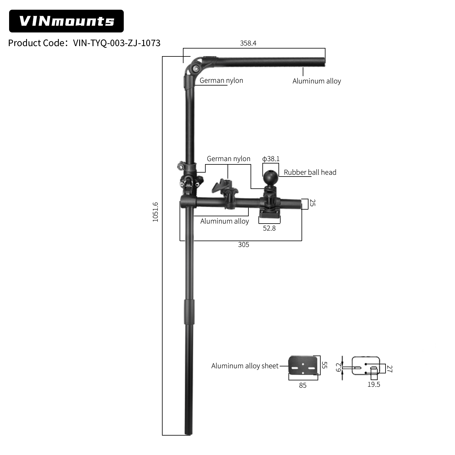Suporte para Vara de Pesca VIN - Fish Finder Mount avaliação e preço
