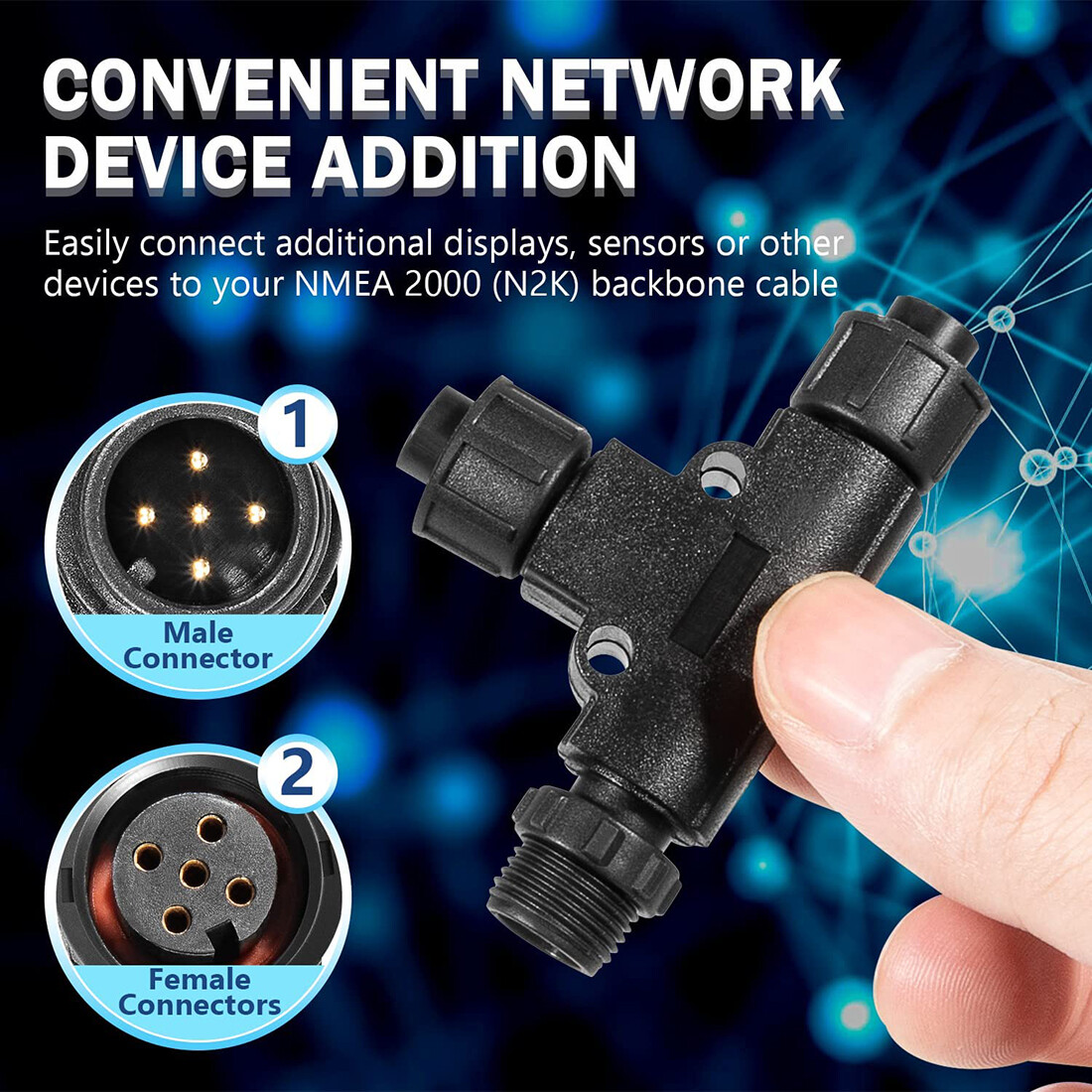 Adaptador T de Conector Micro- - Fish Finder Cable avaliação e preço