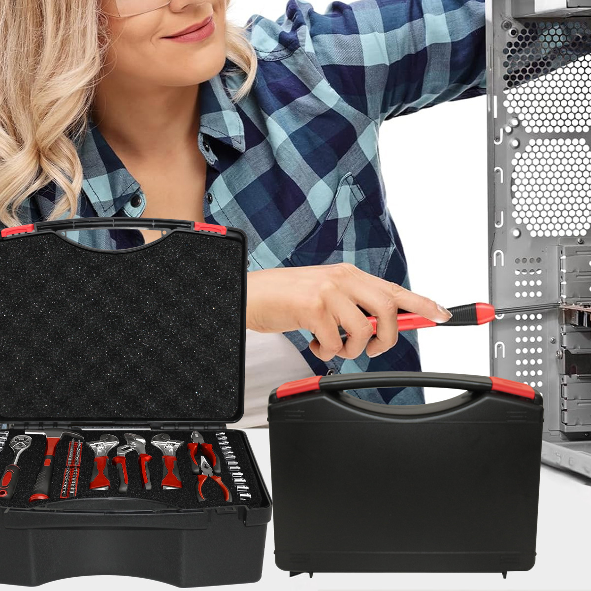 1PC Caixa de Ferramentas Portá - Fish Finder Case avaliação e preço