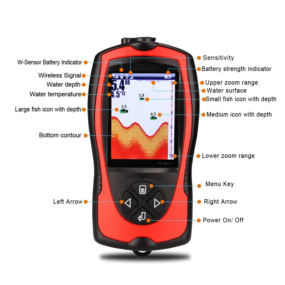 Localizador de peixes com fio, - Fish Finder avaliação e preço