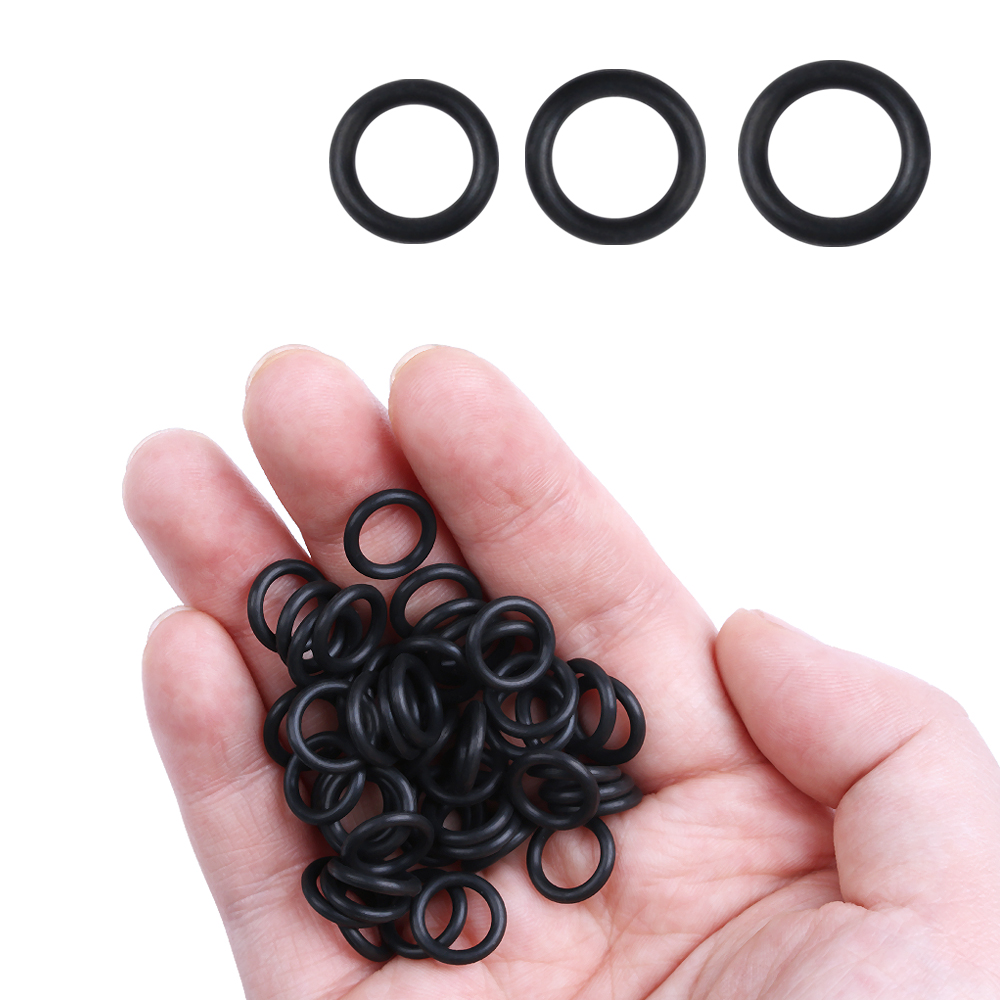 100 PCs Preto Borracha O-Anéis - Bite Indicator avaliação e preço