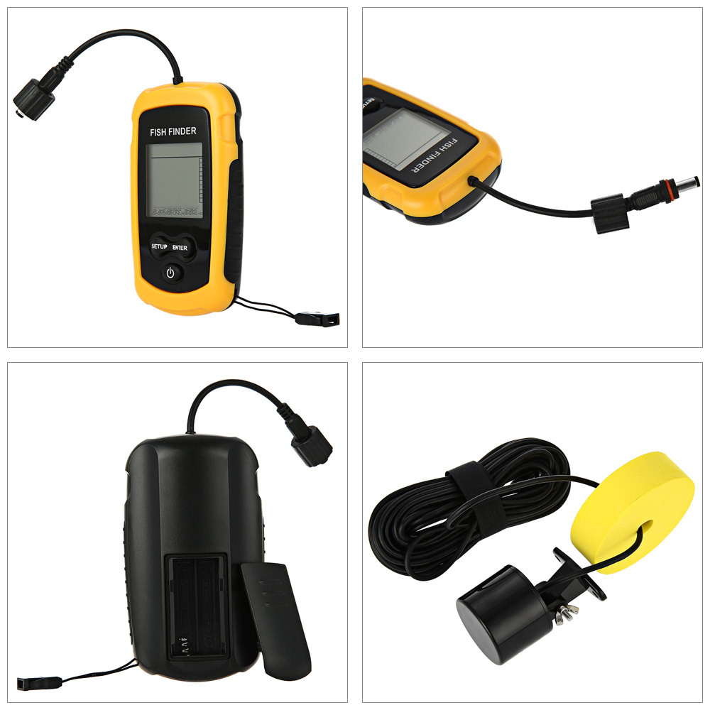 Sonda de Pesca Portátil com Al - Fishing Depth Finder avaliação e preço