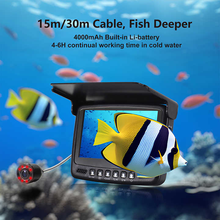 4.3 Polegada tela subaquática  - Fishing Camera avaliação e preço