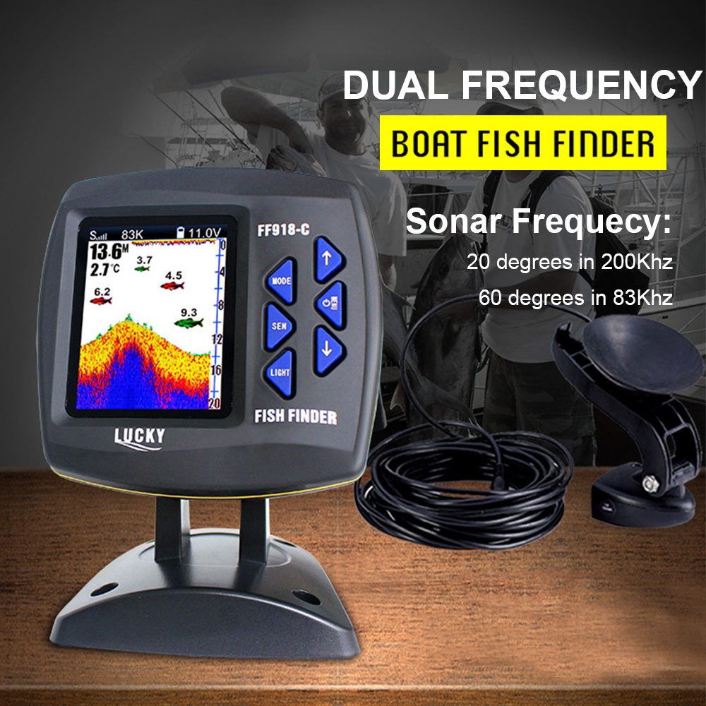 Wired Dual Frequency Fish Find - Fish Finder Cable avaliação e preço