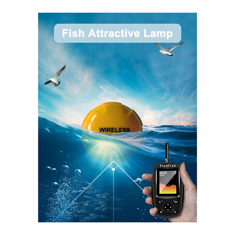 Sonda de Pesca Portátil Sem Fi - Fish Finder Portable avaliação e preço
