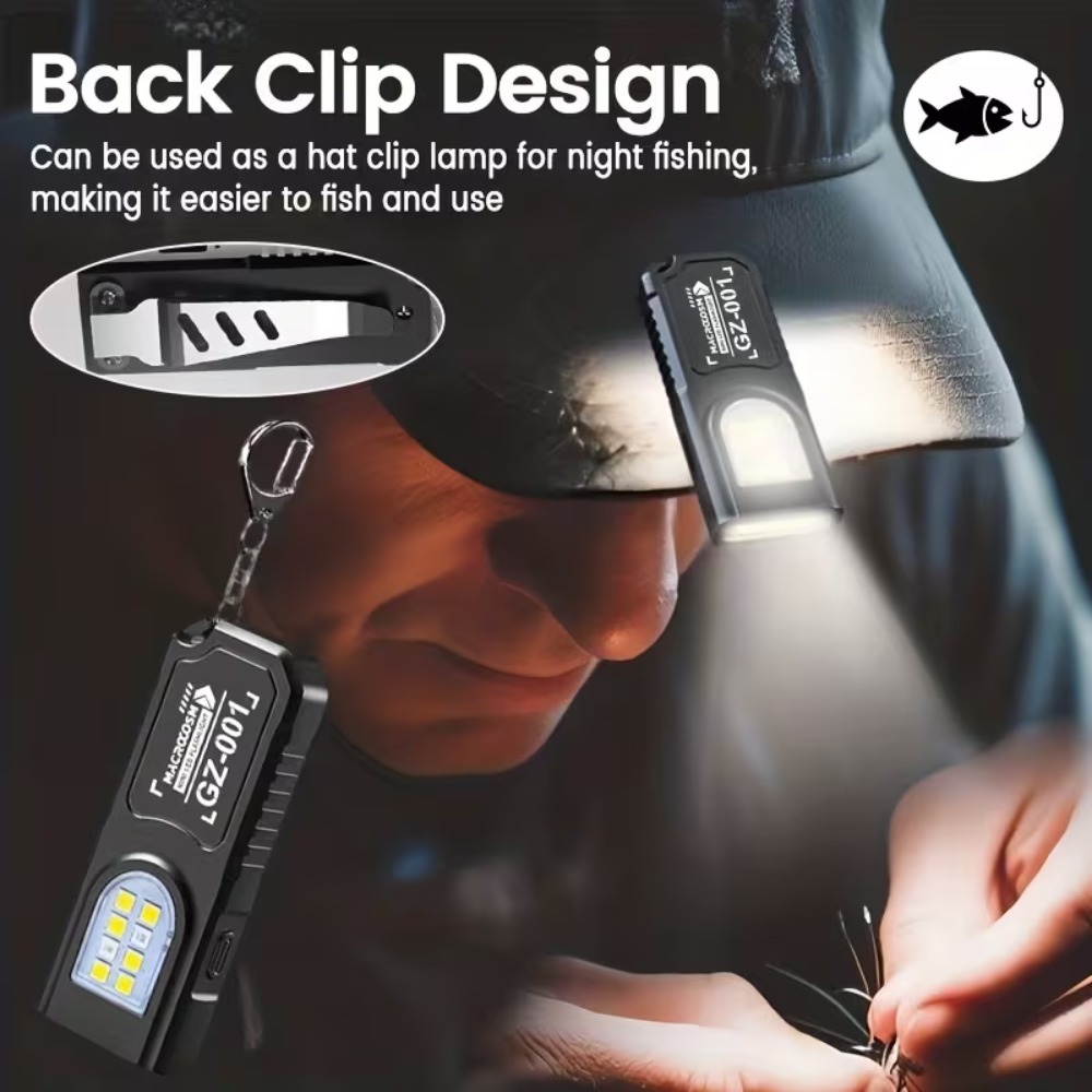 Mini cob led chaveiro lanterna - Fishing Light avaliação e preço